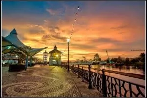 Kuching Waterfront Kuching waterfront in Kuching tour package