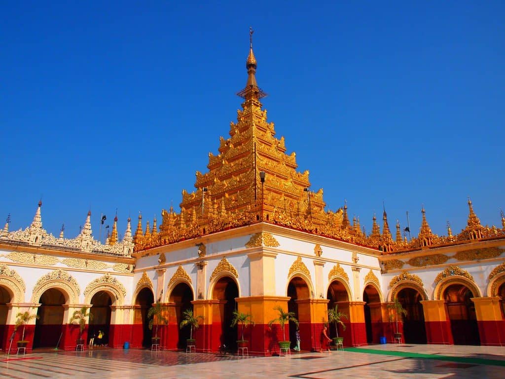  Mahamuni Pagoda is Buddhist temple and major pilgrimage site.