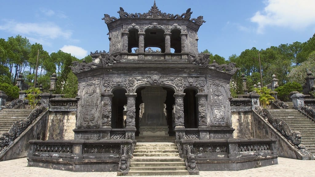 The tomb of emperor Khai Dinh ( 1885-1925 ) the 12th King of Nguyen dynasty its also known as the UNESCO world heritage sites.