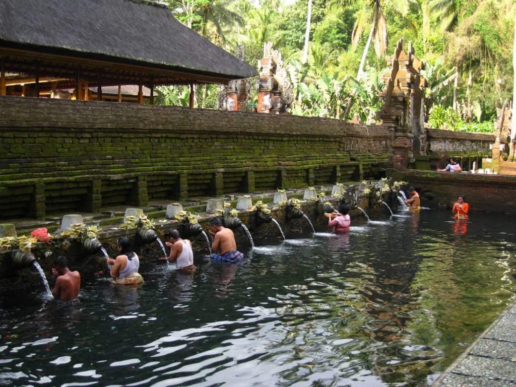 Tirta Empul Temple is a water temple consist of a bathing structure famous for its holy spring water.