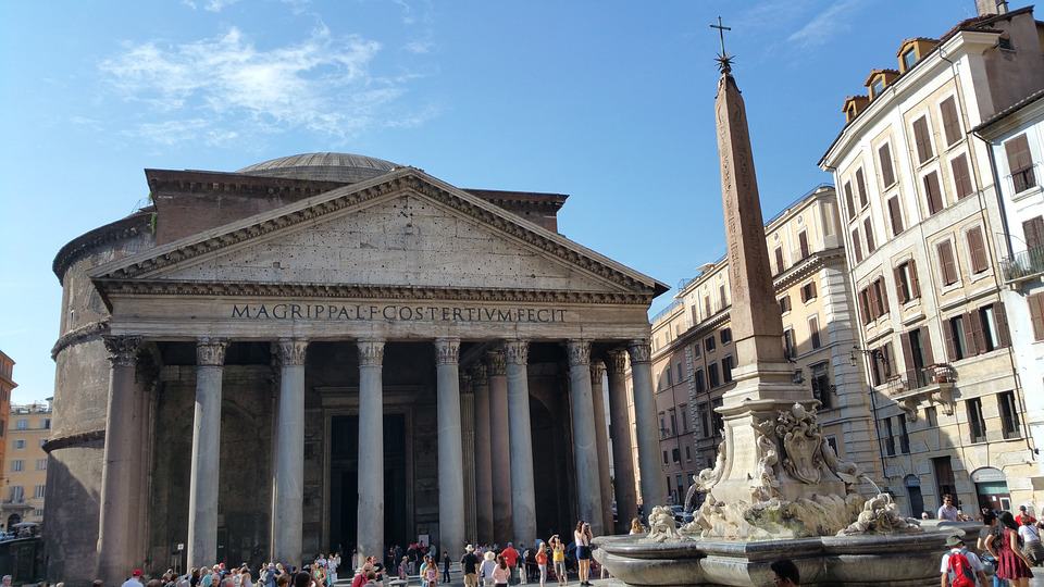 Pantheon is a former Roman temple which is now become a church in Rome.