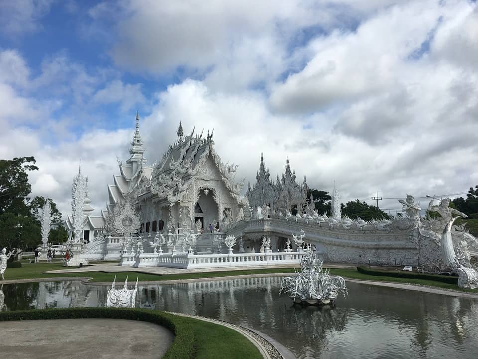 Wat Rong Khun is also know as White Temple for tourists. It is popular place for Chiang Rai Tour. 