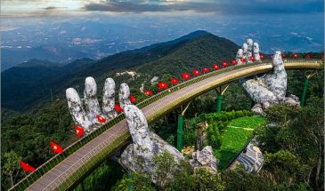 Golden Bridge in Bana Hill Danang tour package in Vietnam
