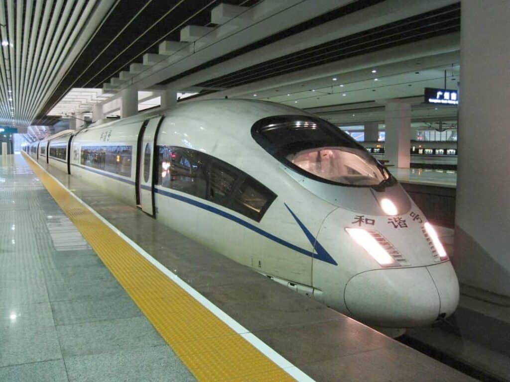 high speed train china