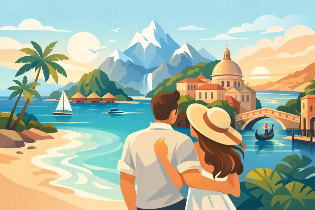 12 Best Places for Honeymoon Trips