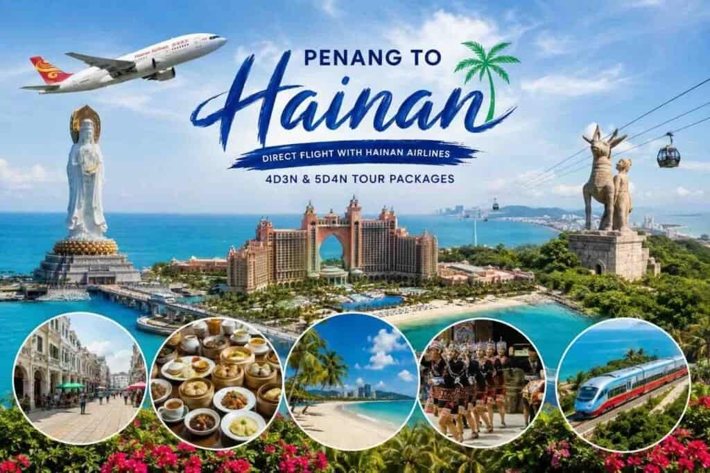 penang to hainan tour package fly direct from penang with hainan airlines